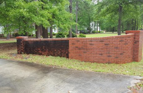 Brick welcome entry gateway cleaning